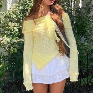 Yellow Knit top